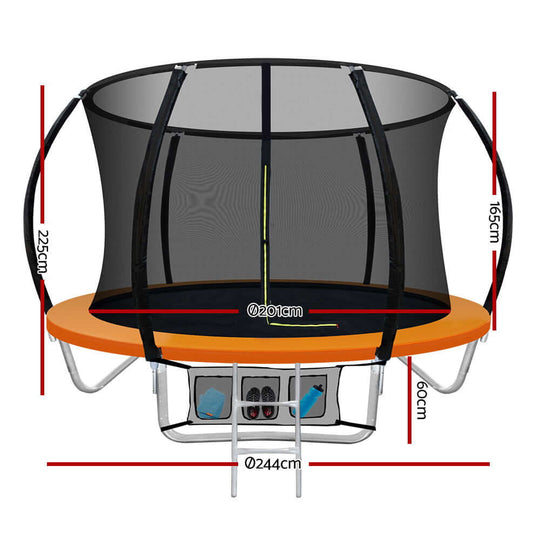 DSZ Product, feed-cond-new, feed-sl-DSZ Freight Payable, newEverfit 8Ft Trampoline For Kids W/ Ladder Enclosure Safety Net Rebounder Orange - Premium Sports & Fitness > Trampolines > Trampolines & Accessories from Everfit ! Shop Online Buy Now at S & D's Value Store Family Business Best Customer ServiceDSZ Product, feed-cond-new, feed-sl-DSZ Freight Payable, new