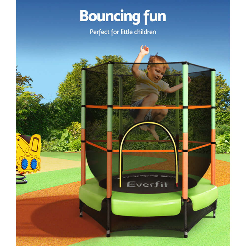 _label_, DSZ Product, feed-cond-new, feed-sl-free shipping, free-shipping, newEverfit 4.5Ft Trampoline For Kids W/ Enclosure Safety Net Rebounder Gift Green - Premium Sports & Fitness > Trampolines > Trampolines & Accessories from Everfit ! Shop Online Buy Now at S & D's Value Store Family Business Best Customer Service_label_, DSZ Product, feed-cond-new, feed-sl-free shipping, free-shipping, new