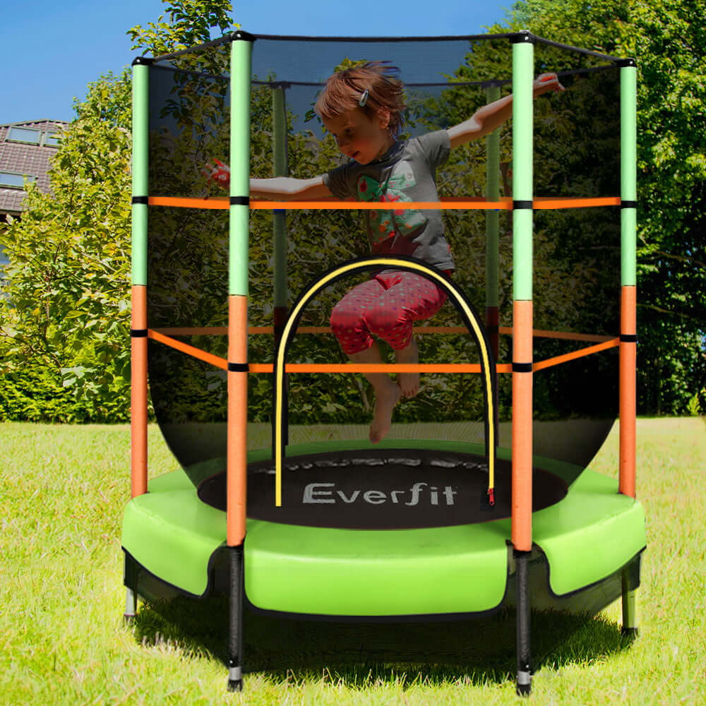 _label_, DSZ Product, feed-cond-new, feed-sl-free shipping, free-shipping, newEverfit 4.5Ft Trampoline For Kids W/ Enclosure Safety Net Rebounder Gift Green - Premium Sports & Fitness > Trampolines > Trampolines & Accessories from Everfit ! Shop Online Buy Now at S & D's Value Store Family Business Best Customer Service_label_, DSZ Product, feed-cond-new, feed-sl-free shipping, free-shipping, new