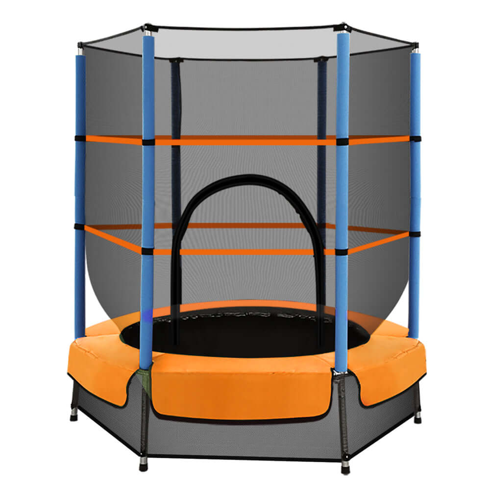 _label_, DSZ Product, feed-cond-new, feed-sl-free shipping, free-shipping, newEverfit 4.5Ft Trampoline For Kids W/ Enclosure Safety Net Rebounder Gift Orange - Premium Sports & Fitness > Trampolines > Trampolines & Accessories from Everfit ! Shop Online Buy Now at S & D's Value Store Family Business Best Customer Service_label_, DSZ Product, feed-cond-new, feed-sl-free shipping, free-shipping, new