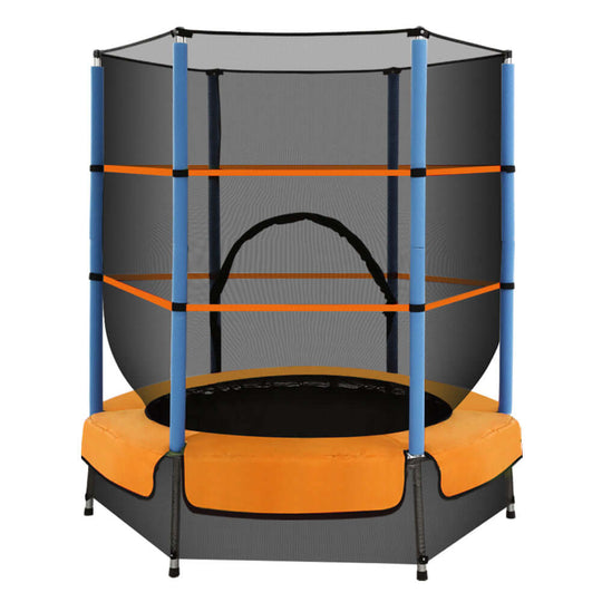 _label_, DSZ Product, feed-cond-new, feed-sl-free shipping, free-shipping, newEverfit 4.5Ft Trampoline For Kids W/ Enclosure Safety Net Rebounder Gift Orange - Premium Sports & Fitness > Trampolines > Trampolines & Accessories from Everfit ! Shop Online Buy Now at S & D's Value Store Family Business Best Customer Service_label_, DSZ Product, feed-cond-new, feed-sl-free shipping, free-shipping, new