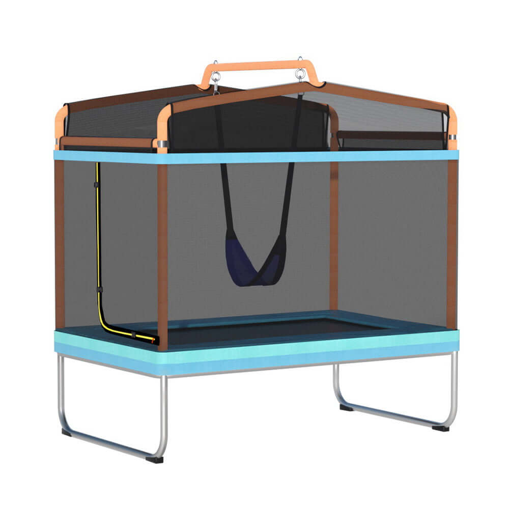 DSZ Product, feed-cond-new, feed-sl-DSZ Freight Payable, newEverfit 6Ft Trampoline For Kids W/ Enclosure Safety Net Swing Rectangle Orange - Premium Sports & Fitness > Trampolines > Trampolines & Accessories from Everfit ! Shop Online Buy Now at S & D's Value Store Family Business Best Customer ServiceDSZ Product, feed-cond-new, feed-sl-DSZ Freight Payable, new