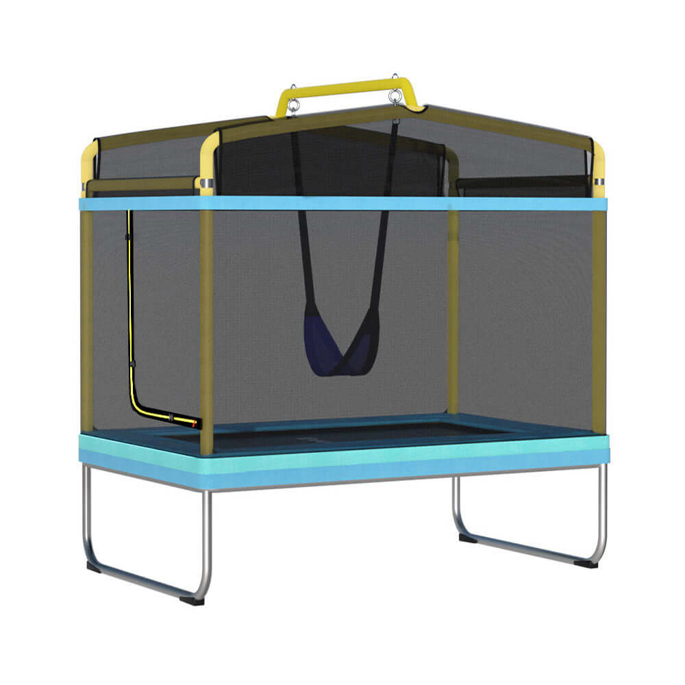 DSZ Product, feed-cond-new, feed-sl-DSZ Freight Payable, newEverfit 6Ft Trampoline For Kids W/ Enclosure Safety Net Swing Rectangle Yellow - Premium Sports & Fitness > Trampolines > Trampolines & Accessories from Everfit ! Shop Online Buy Now at S & D's Value Store Family Business Best Customer ServiceDSZ Product, feed-cond-new, feed-sl-DSZ Freight Payable, new