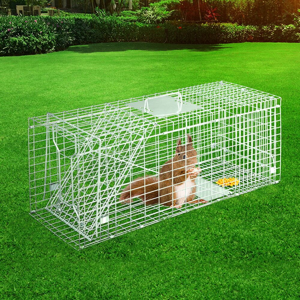 Gardeon humane animal trap cage for possums in grass, affordable and eco-friendly design, 79x28cm.