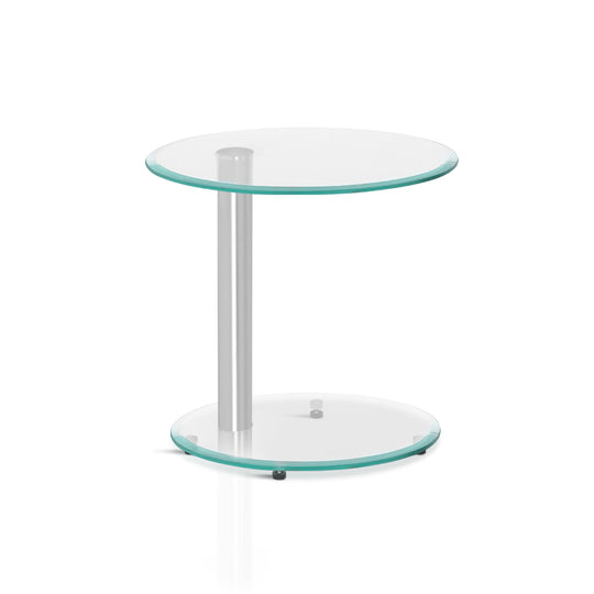 _label_, DSZ Product, feed-cond-new, feed-sl-free shipping, free-shipping, newArtiss Coffee Table Round Tempered Glass Side End Beside Tables Cafe 45Cm - Premium Furniture > Living Room > Coffee Tables from Artiss ! Shop Online Buy Now at S & D's Value Store Family Business Best Customer Service_label_, DSZ Product, feed-cond-new, feed-sl-free shipping, free-shipping, new