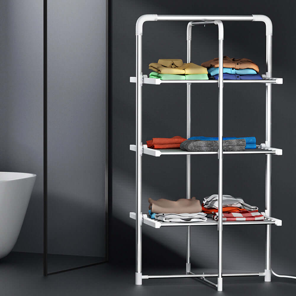 DSZ Product, feed-cond-new, feed-sl-DSZ Freight Payable, newDevanti Electric Heated Towel Rail Rack 30 Bars Foldable Clothes Dry Warmer - Premium Home & Garden > Laundry & Cleaning > Drying Racks & Hangers from Devanti ! Shop Online Buy Now at S & D's Value Store Family Business Best Customer ServiceDSZ Product, feed-cond-new, feed-sl-DSZ Freight Payable, new