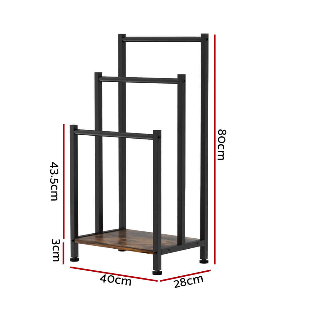 _label_, DSZ Product, feed-cond-new, feed-sl-free shipping, free-shipping, new3 Tier Towel Rack Rail Freestanding Holder Bathroom Organizer Laundry Drying Bar - Premium Home & Garden > Bathroom Accessories > Towel Racks & Holders from Devanti ! Shop Online Buy Now at S & D's Value Store Family Business Best Customer Service_label_, DSZ Product, feed-cond-new, feed-sl-free shipping, free-shipping, new