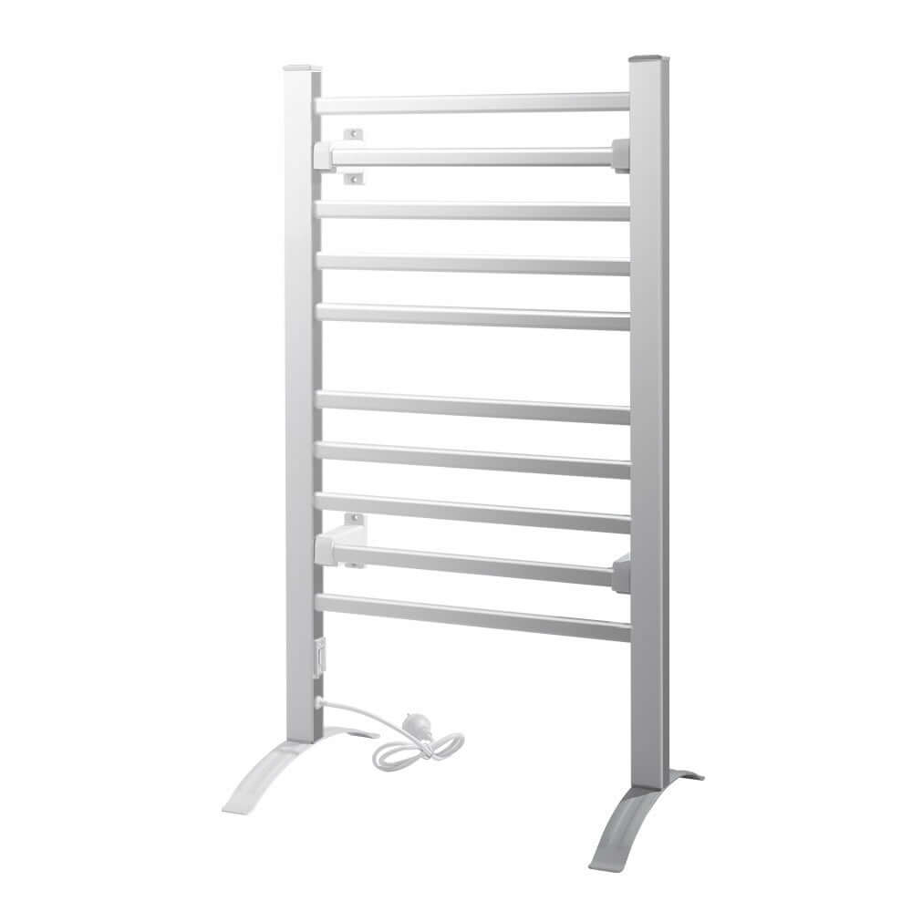 _label_, DSZ Product, feed-cond-new, feed-sl-free shipping, free-shipping, newDevanti Electric Heated Towel Rail Rack 10 Bars Freestanding Clothes Dry Warmer - Premium Home & Garden > Laundry & Cleaning > Drying Racks & Hangers from Devanti ! Shop Online Buy Now at S & D's Value Store Family Business Best Customer Service_label_, DSZ Product, feed-cond-new, feed-sl-free shipping, free-shipping, new