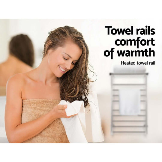 _label_, DSZ Product, feed-cond-new, feed-sl-free shipping, free-shipping, newDevanti Electric Heated Towel Rail Rack 14 Bars Wall Mounted Clothes Dry Warmer - Premium Home & Garden > Laundry & Cleaning > Drying Racks & Hangers from Devanti ! Shop Online Buy Now at S & D's Value Store Family Business Best Customer Service_label_, DSZ Product, feed-cond-new, feed-sl-free shipping, free-shipping, new