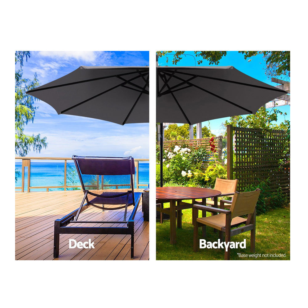 DSZ Product, feed-cond-new, feed-sl-DSZ Freight Payable, newInstahut 3M Outdoor Umbrella Cantilever Beach Garden Patio Charcoal - Premium Furniture > Outdoor > Outdoor Sofas & Lounge Sets from Instahut ! Shop Online Buy Now at S & D's Value Store Family Business Best Customer ServiceDSZ Product, feed-cond-new, feed-sl-DSZ Freight Payable, new