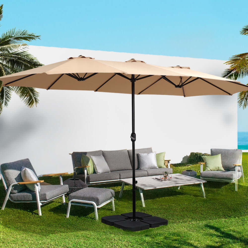 DSZ Product, feed-cond-new, feed-sl-DSZ Freight Payable, newInstahut 4.57M Outdoor Umbrella Beach Pole Garden Tilt Beige - Premium Home & Garden > Shading > Umbrellas & Sunshades from Instahut ! Shop Online Buy Now at S & D's Value Store Family Business Best Customer ServiceDSZ Product, feed-cond-new, feed-sl-DSZ Freight Payable, new