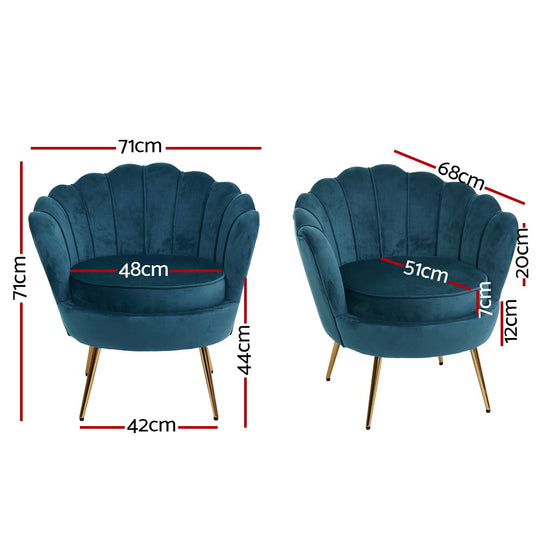 DSZ Product, feed-cond-new, feed-sl-DSZ Freight Payable, newArtiss Armchair Velvet Blue Callista - Premium Furniture > Bar Stools & Chairs > Arm Chairs & Recliners from Artiss ! Shop Online Buy Now at S & D's Value Store Family Business Best Customer ServiceDSZ Product, feed-cond-new, feed-sl-DSZ Freight Payable, new