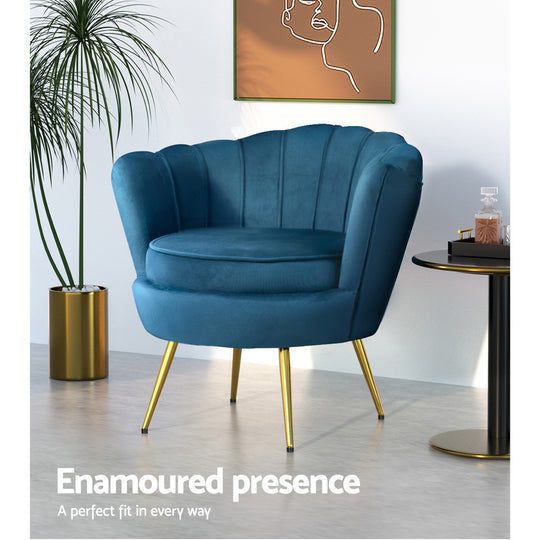 DSZ Product, feed-cond-new, feed-sl-DSZ Freight Payable, newArtiss Armchair Velvet Blue Callista - Premium Furniture > Bar Stools & Chairs > Arm Chairs & Recliners from Artiss ! Shop Online Buy Now at S & D's Value Store Family Business Best Customer ServiceDSZ Product, feed-cond-new, feed-sl-DSZ Freight Payable, new