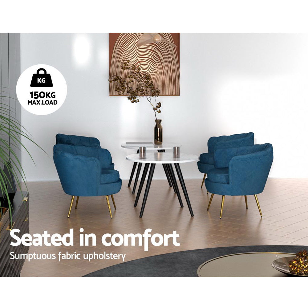 DSZ Product, feed-cond-new, feed-sl-DSZ Freight Payable, newArtiss Armchair Velvet Blue Callista - Premium Furniture > Bar Stools & Chairs > Arm Chairs & Recliners from Artiss ! Shop Online Buy Now at S & D's Value Store Family Business Best Customer ServiceDSZ Product, feed-cond-new, feed-sl-DSZ Freight Payable, new