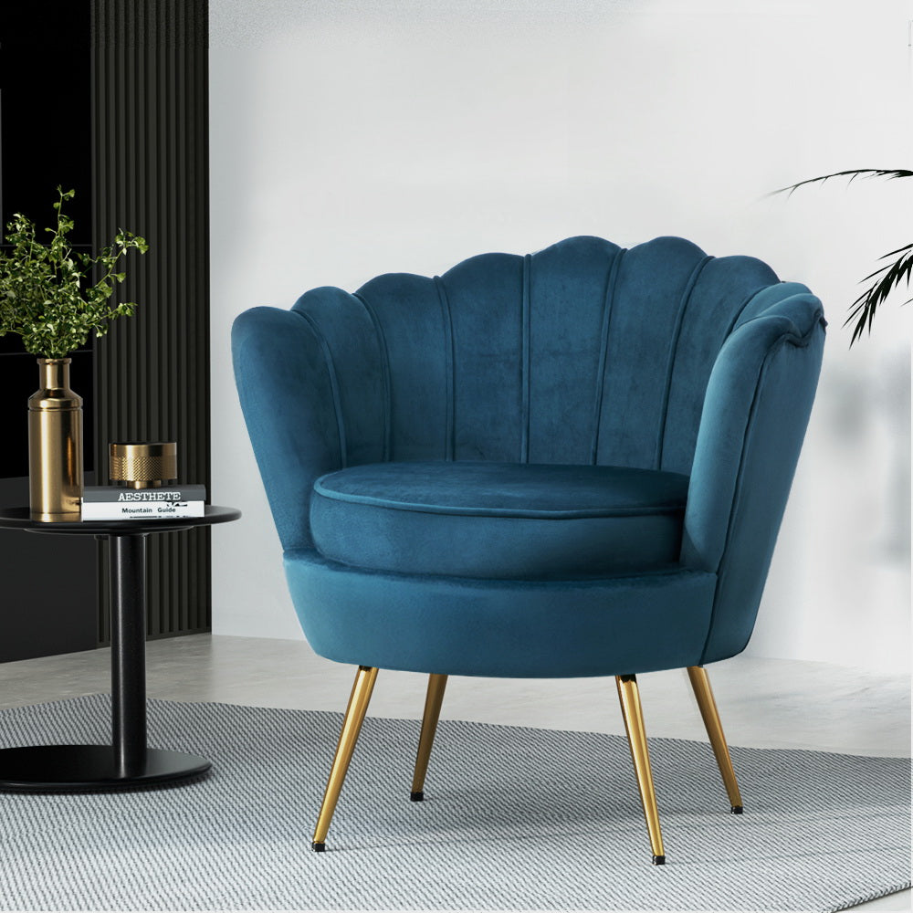 DSZ Product, feed-cond-new, feed-sl-DSZ Freight Payable, newArtiss Armchair Velvet Blue Callista - Premium Furniture > Bar Stools & Chairs > Arm Chairs & Recliners from Artiss ! Shop Online Buy Now at S & D's Value Store Family Business Best Customer ServiceDSZ Product, feed-cond-new, feed-sl-DSZ Freight Payable, new