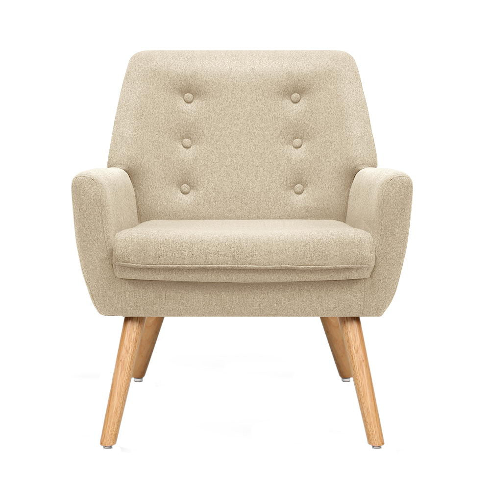 DSZ Product, feed-cond-new, feed-sl-DSZ Freight Payable, newArtiss Fabric Dining Armchair - Beige - Premium Furniture > Bar Stools & Chairs > Arm Chairs & Recliners from Artiss ! Shop Online Buy Now at S & D's Value Store Family Business Best Customer ServiceDSZ Product, feed-cond-new, feed-sl-DSZ Freight Payable, new