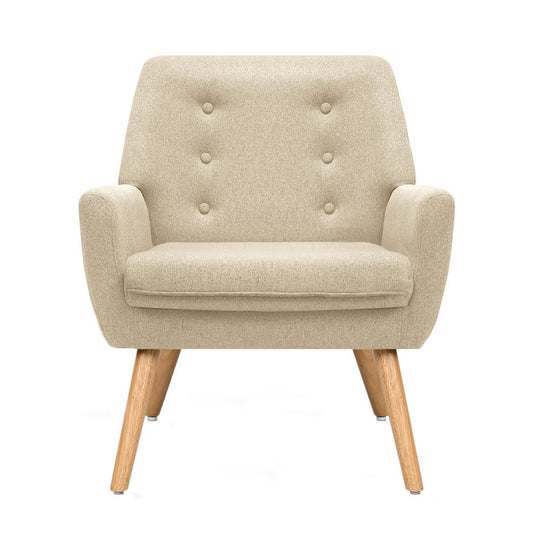 DSZ Product, feed-cond-new, feed-sl-DSZ Freight Payable, newArtiss Fabric Dining Armchair - Beige - Premium Furniture > Bar Stools & Chairs > Arm Chairs & Recliners from Artiss ! Shop Online Buy Now at S & D's Value Store Family Business Best Customer ServiceDSZ Product, feed-cond-new, feed-sl-DSZ Freight Payable, new