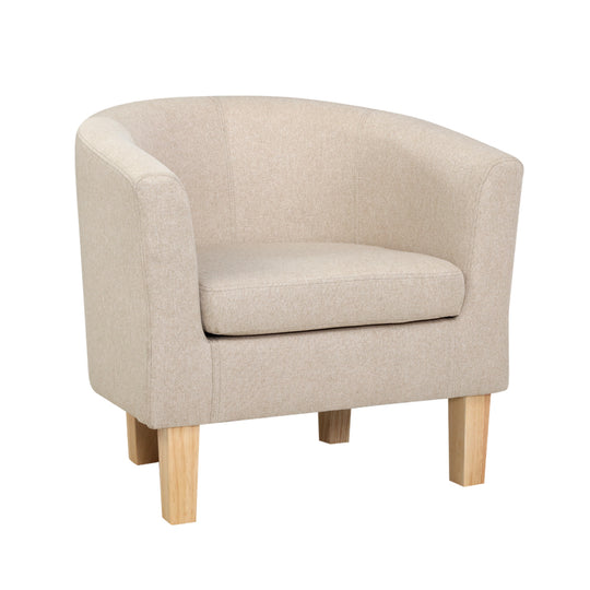 DSZ Product, feed-cond-new, feed-sl-DSZ Freight Payable, newArtiss Armchair Lounge Chair Tub Accent Armchairs Fabric Sofa Chairs Beige - Premium Furniture > Bar Stools & Chairs > Arm Chairs & Recliners from Artiss ! Shop Online Buy Now at S & D's Value Store Family Business Best Customer ServiceDSZ Product, feed-cond-new, feed-sl-DSZ Freight Payable, new