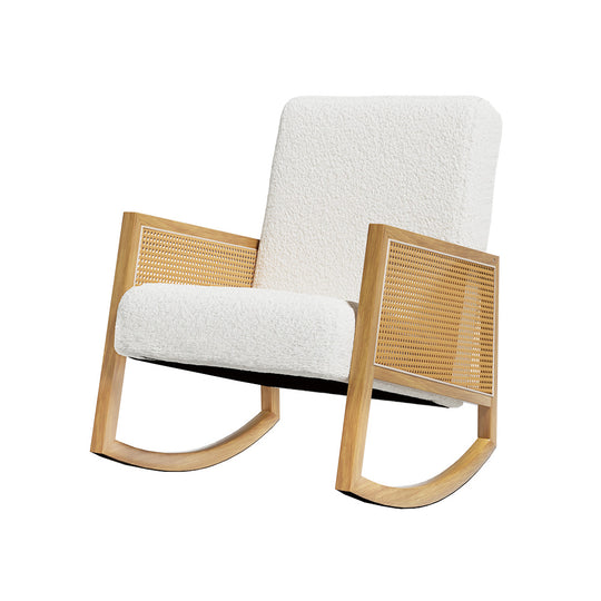 DSZ Product, feed-cond-new, feed-sl-DSZ Freight Payable, newArtiss Armchair Rocking Chair Boucle Rattan White - Premium Furniture > Bar Stools & Chairs > Arm Chairs & Recliners from Artiss ! Shop Online Buy Now at S & D's Value Store Family Business Best Customer ServiceDSZ Product, feed-cond-new, feed-sl-DSZ Freight Payable, new