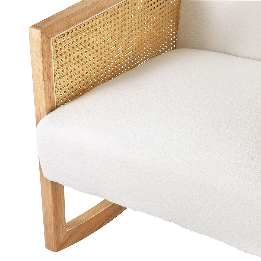 DSZ Product, feed-cond-new, feed-sl-DSZ Freight Payable, newArtiss Armchair Rocking Chair Boucle Rattan White - Premium Furniture > Bar Stools & Chairs > Arm Chairs & Recliners from Artiss ! Shop Online Buy Now at S & D's Value Store Family Business Best Customer ServiceDSZ Product, feed-cond-new, feed-sl-DSZ Freight Payable, new