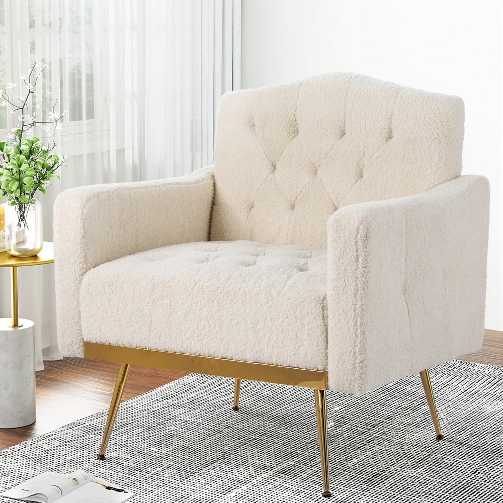 DSZ Product, feed-cond-new, feed-sl-DSZ Freight Payable, newArtiss Armchair Boucle Beige Nicole - Premium Furniture > Bar Stools & Chairs > Arm Chairs & Recliners from Artiss ! Shop Online Buy Now at S & D's Value Store Family Business Best Customer ServiceDSZ Product, feed-cond-new, feed-sl-DSZ Freight Payable, new