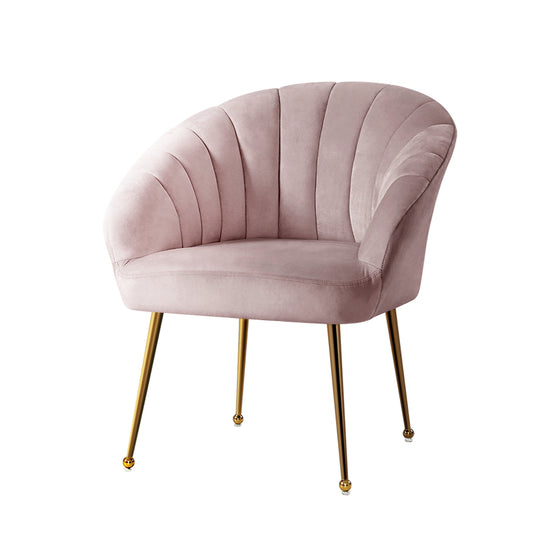 DSZ Product, feed-cond-new, feed-sl-DSZ Freight Payable, newArtiss Armchair Velvet Pink Eloise - Premium Furniture > Bar Stools & Chairs > Arm Chairs & Recliners from Artiss ! Shop Online Buy Now at S & D's Value Store Family Business Best Customer ServiceDSZ Product, feed-cond-new, feed-sl-DSZ Freight Payable, new