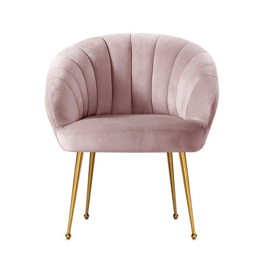 DSZ Product, feed-cond-new, feed-sl-DSZ Freight Payable, newArtiss Armchair Velvet Pink Eloise - Premium Furniture > Bar Stools & Chairs > Arm Chairs & Recliners from Artiss ! Shop Online Buy Now at S & D's Value Store Family Business Best Customer ServiceDSZ Product, feed-cond-new, feed-sl-DSZ Freight Payable, new