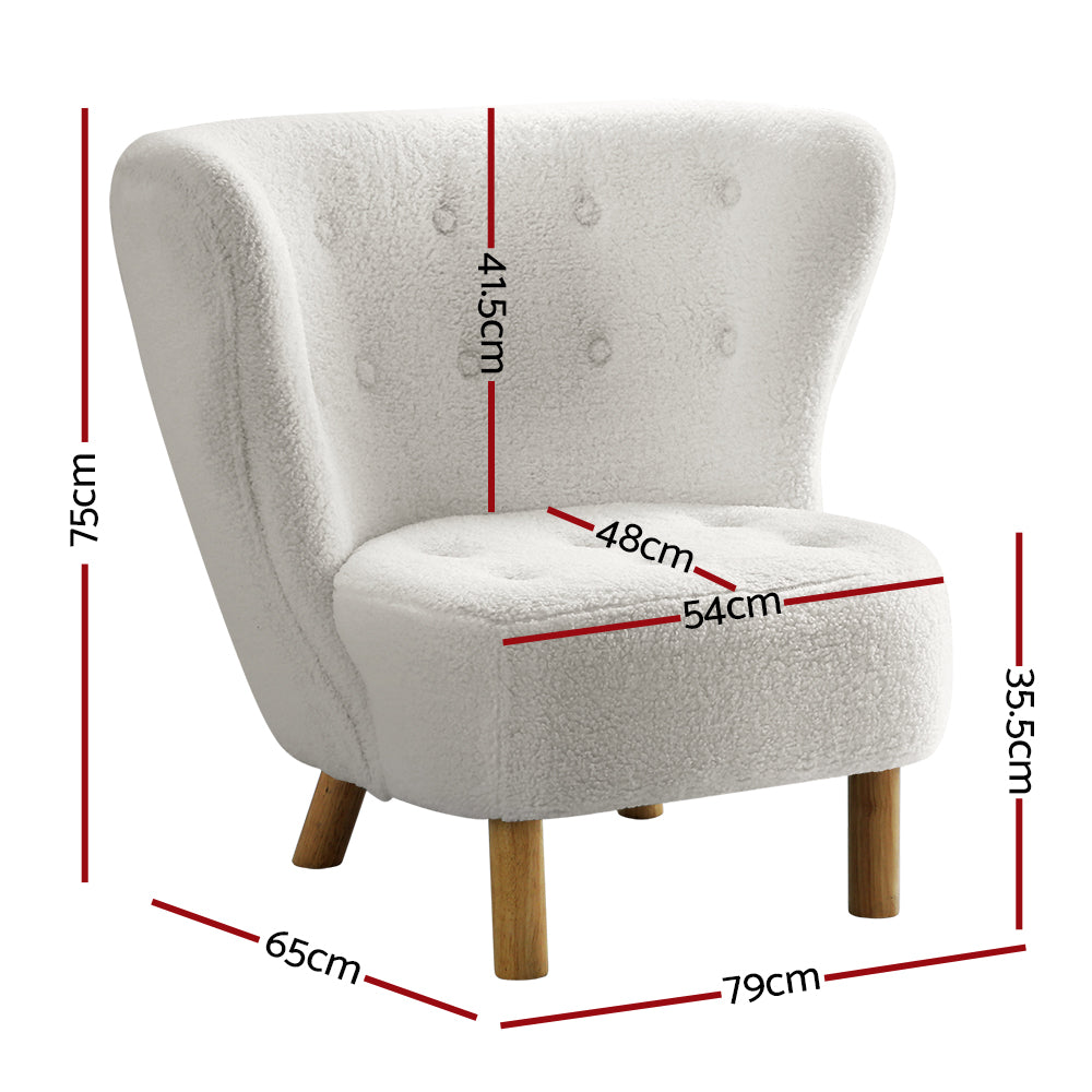 DSZ Product, feed-cond-new, feed-sl-DSZ Freight Payable, newArtiss Armchair Lounge Accent Chair Armchairs Couch Chairs Sofa Bedroom White - Premium Furniture > Bar Stools & Chairs > Arm Chairs & Recliners from Artiss ! Shop Online Buy Now at S & D's Value Store Family Business Best Customer ServiceDSZ Product, feed-cond-new, feed-sl-DSZ Freight Payable, new