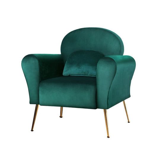 DSZ Product, feed-cond-new, feed-sl-DSZ Freight Payable, newArtiss Armchair Green Velvet Caroline - Premium Furniture > Bar Stools & Chairs > Arm Chairs & Recliners from Artiss ! Shop Online Buy Now at S & D's Value Store Family Business Best Customer ServiceDSZ Product, feed-cond-new, feed-sl-DSZ Freight Payable, new