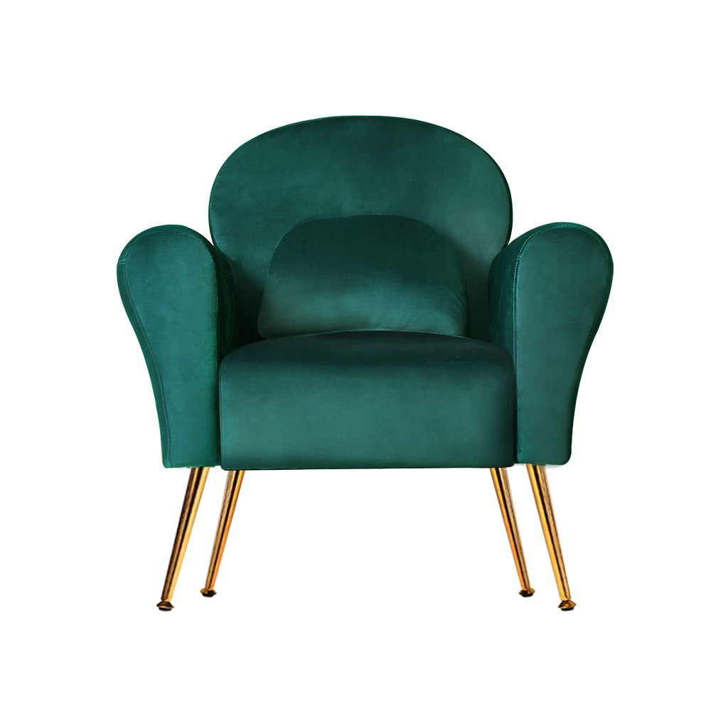 DSZ Product, feed-cond-new, feed-sl-DSZ Freight Payable, newArtiss Armchair Green Velvet Caroline - Premium Furniture > Bar Stools & Chairs > Arm Chairs & Recliners from Artiss ! Shop Online Buy Now at S & D's Value Store Family Business Best Customer ServiceDSZ Product, feed-cond-new, feed-sl-DSZ Freight Payable, new