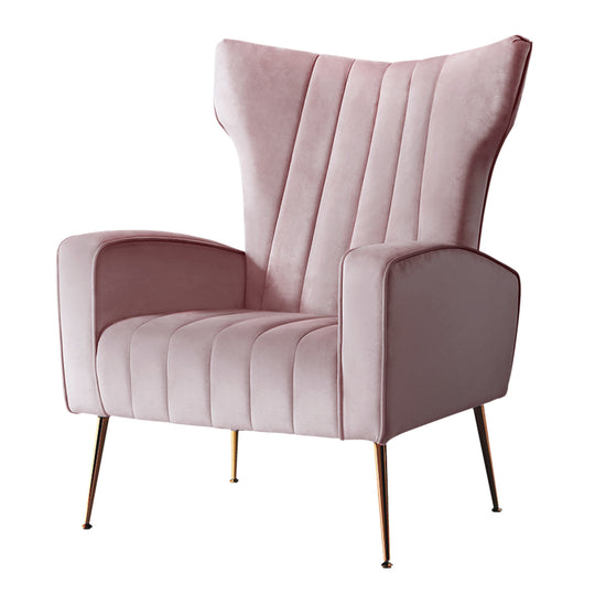 DSZ Product, feed-cond-new, feed-sl-DSZ Freight Payable, newArtiss Armchair Pink Velvet Kate - Premium Furniture > Bar Stools & Chairs > Arm Chairs & Recliners from Artiss ! Shop Online Buy Now at S & D's Value Store Family Business Best Customer ServiceDSZ Product, feed-cond-new, feed-sl-DSZ Freight Payable, new