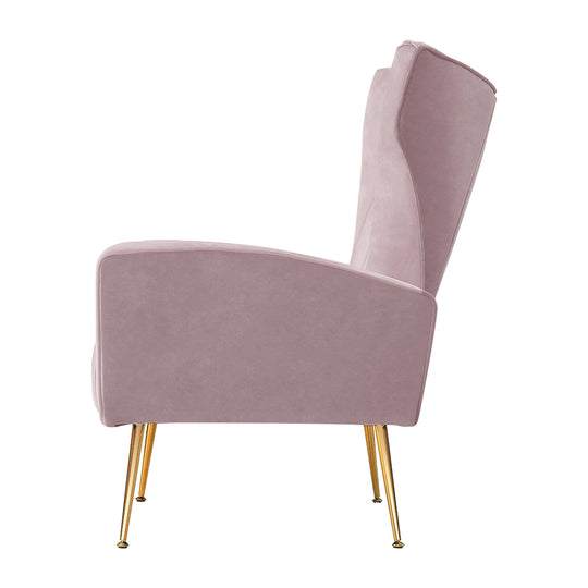 DSZ Product, feed-cond-new, feed-sl-DSZ Freight Payable, newArtiss Armchair Pink Velvet Kate - Premium Furniture > Bar Stools & Chairs > Arm Chairs & Recliners from Artiss ! Shop Online Buy Now at S & D's Value Store Family Business Best Customer ServiceDSZ Product, feed-cond-new, feed-sl-DSZ Freight Payable, new