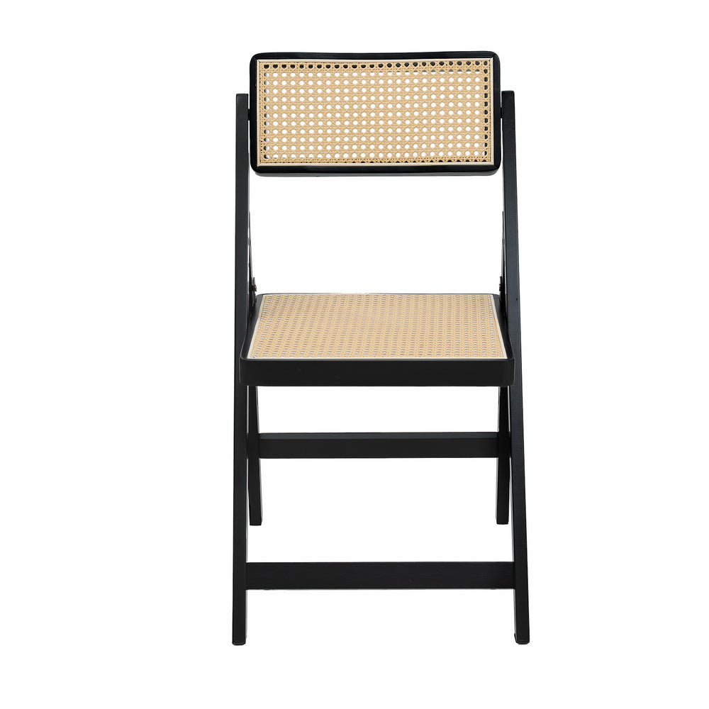 _label_, DSZ Product, feed-cond-new, feed-sl-free shipping, free-shipping, newArtiss Dining Chair Wooden Rattan Foldable Black - Premium Furniture > Dining > Kitchen & Dining Chairs from Artiss ! Shop Online Buy Now at S & D's Value Store Family Business Best Customer Service_label_, DSZ Product, feed-cond-new, feed-sl-free shipping, free-shipping, new