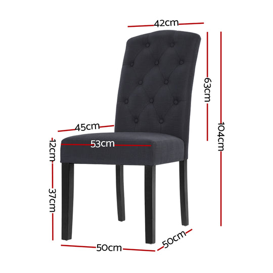 DSZ Product, feed-cond-new, feed-sl-DSZ Freight Payable, newArtiss Dining Chairs Set Of 2 Linen Parsons Chair Dark Grey - Premium Furniture > Dining > Dining Set from Artiss ! Shop Online Buy Now at S & D's Value Store Family Business Best Customer ServiceDSZ Product, feed-cond-new, feed-sl-DSZ Freight Payable, new