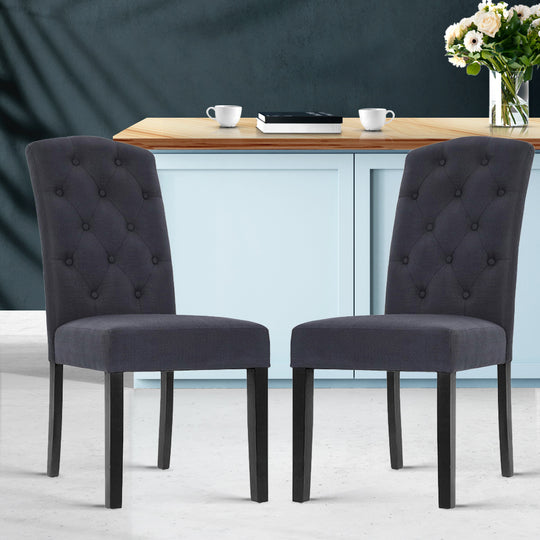 DSZ Product, feed-cond-new, feed-sl-DSZ Freight Payable, newArtiss Dining Chairs Set Of 2 Linen Parsons Chair Dark Grey - Premium Furniture > Dining > Dining Set from Artiss ! Shop Online Buy Now at S & D's Value Store Family Business Best Customer ServiceDSZ Product, feed-cond-new, feed-sl-DSZ Freight Payable, new