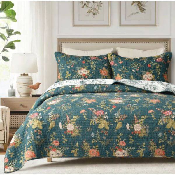 DSZ Product, feed-cond-new, feed-sl-DSZ Freight Payable, newWinter Garden 100% Cotton Quilted 3 Pcs Bedspread Coverlet Set King - Premium Home & Garden > Bedding > Quilts & Duvets from Classic Quilts ! Shop Online Buy Now at S & D's Value Store Family Business Best Customer ServiceDSZ Product, feed-cond-new, feed-sl-DSZ Freight Payable, new