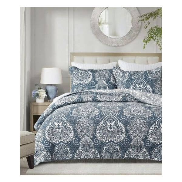 DSZ Product, feed-cond-new, feed-sl-DSZ Freight Payable, newNight Reflection 100% Cotton Quilted 3 Pcs Bedspread Coverlet Set King - Premium Home & Garden > Bedding > Quilts & Duvets from Classic Quilts ! Shop Online Buy Now at S & D's Value Store Family Business Best Customer ServiceDSZ Product, feed-cond-new, feed-sl-DSZ Freight Payable, new