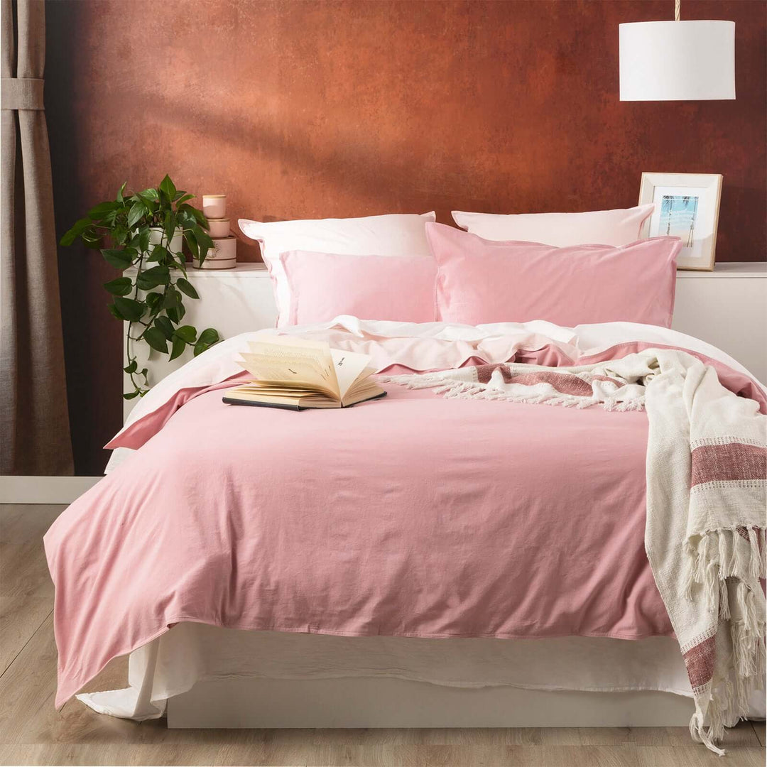 DSZ Product, feed-cond-new, feed-sl-DSZ Freight Payable, newEssentials Vintage Stone Washed Reversible Rose Quilt Cover Set By Renee Taylor King - Premium Home & Garden > Bedding > Quilts & Duvets from Renee Taylor ! Shop Online Buy Now at S & D's Value Store Family Business Best Customer ServiceDSZ Product, feed-cond-new, feed-sl-DSZ Freight Payable, new