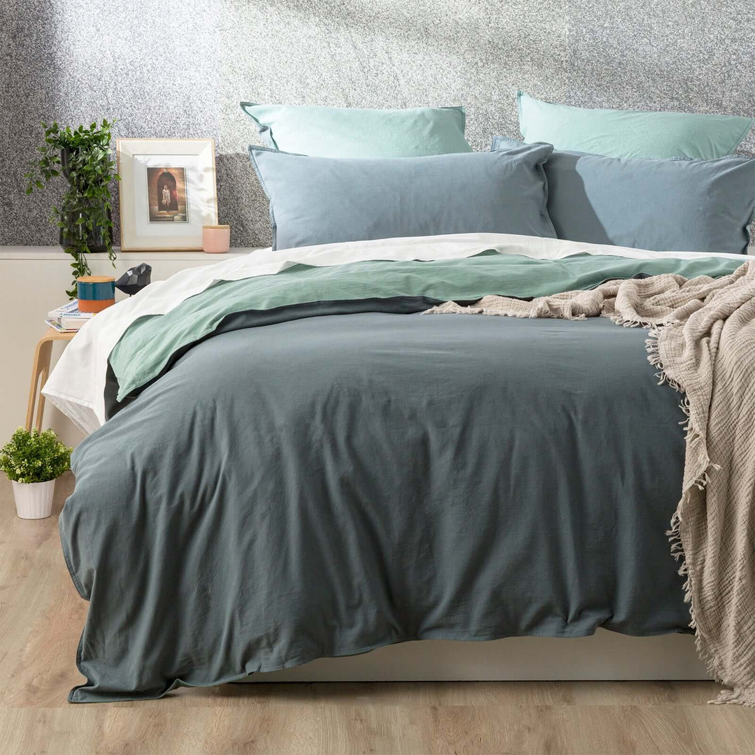 DSZ Product, feed-cond-new, feed-sl-DSZ Freight Payable, newEssentials Vintage Stone Washed Reversible Mineral European Pillowcase By Renee Taylor - Premium Home & Garden > Bedding > Pillowcases from Renee Taylor ! Shop Online Buy Now at S & D's Value Store Family Business Best Customer ServiceDSZ Product, feed-cond-new, feed-sl-DSZ Freight Payable, new