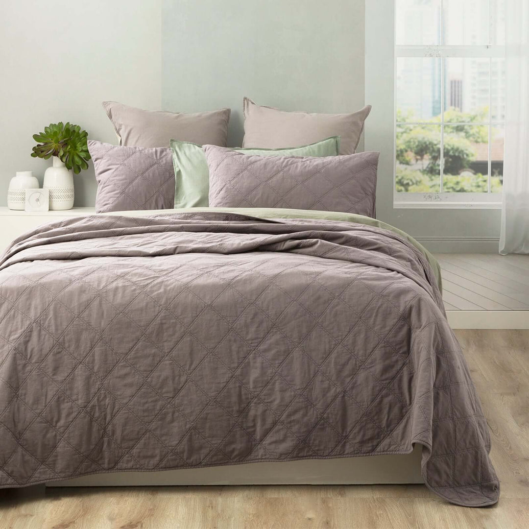 DSZ Product, feed-cond-new, feed-sl-DSZ Freight Payable, newAttwood Vintage Stone Washed Cotton Quilted Charcoal Coverlet Set by Renee Taylor Queen/King - Premium Home & Garden > Bedding > Quilts & Duvets from Renee Taylor ! Shop Online Buy Now at S & D's Value Store Family Business Best Customer ServiceDSZ Product, feed-cond-new, feed-sl-DSZ Freight Payable, new