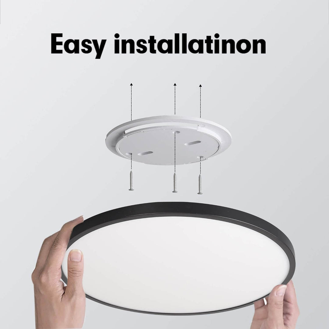 _label_, DSZ Product, feed-cond-new, feed-sl-free shipping, free-shipping, newFlush Mount Led Ceiling Light, Natural, Black 48W - Premium Home & Garden > Lighting > Ceiling Lights from Vikus ! Shop Online Buy Now at S & D's Value Store Family Business Best Customer Service_label_, DSZ Product, feed-cond-new, feed-sl-free shipping, free-shipping, new