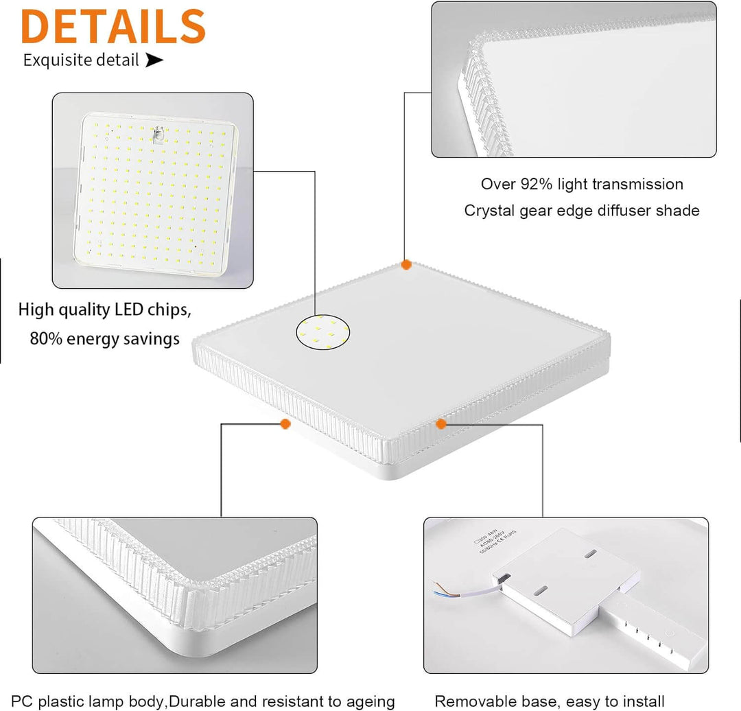 _label_, DSZ Product, feed-cond-new, feed-sl-free shipping, free-shipping, newFlush Mount Ceiling Lights Led, 3000K (15Cm 18W) - Premium Home & Garden > Lighting > Ceiling Lights from Vikus ! Shop Online Buy Now at S & D's Value Store Family Business Best Customer Service_label_, DSZ Product, feed-cond-new, feed-sl-free shipping, free-shipping, new