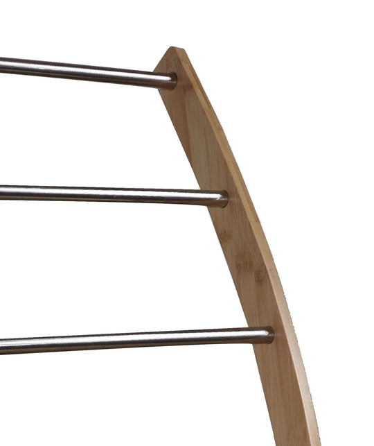 _label_, DSZ Product, feed-cond-new, feed-sl-free shipping, free-shipping, newBamboo Towel Bar Metal Holder Rack 3 - Tier Freestanding And Bottom Shelf For Bathroom - Premium Home & Garden > Bathroom Accessories > Towel Racks & Holders from DSZ ! Shop Online Buy Now at S & D's Value Store Family Business Best Customer Service_label_, DSZ Product, feed-cond-new, feed-sl-free shipping, free-shipping, new