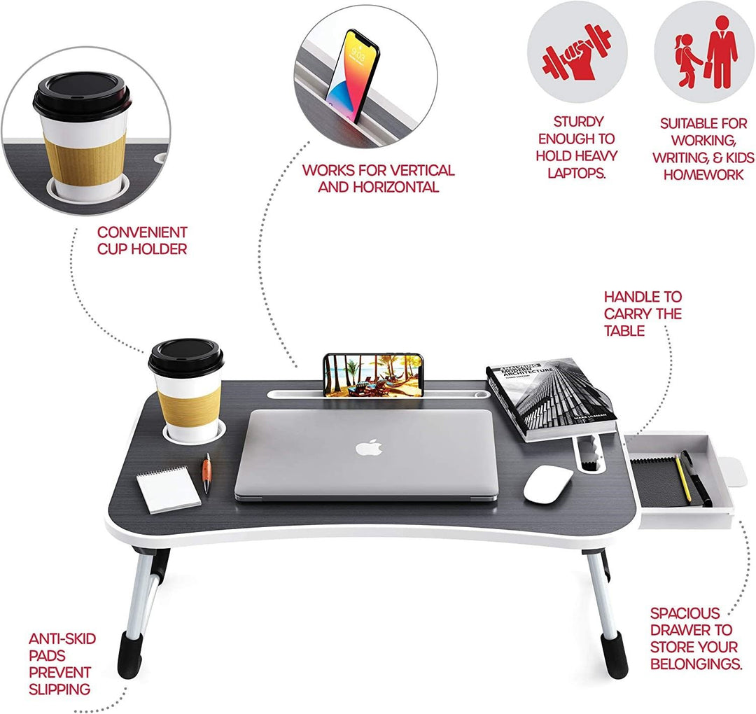 _label_, DSZ Product, feed-cond-new, feed-sl-free shipping, free-shipping, newLaptop Bed Desk With Storage And Foldable Legs For Adults, Kids & Home Office - Premium Furniture > Office > Desks from Carla Home ! Shop Online Buy Now at S & D's Value Store Family Business Best Customer Service_label_, DSZ Product, feed-cond-new, feed-sl-free shipping, free-shipping, new