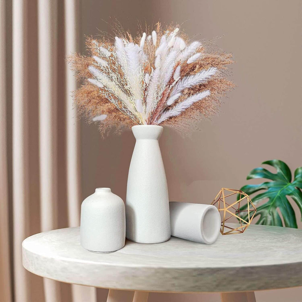 _label_, DSZ Product, feed-cond-new, feed-sl-free shipping, free-shippingCeramic Set Of 3 Modern White Vases For Home D�Cor - Premium Home & Garden > Decor > Vases & Table Decor from Vikus ! Shop Online Buy Now at S & D's Value Store Family Business Best Customer Service_label_, DSZ Product, feed-cond-new, feed-sl-free shipping, free-shipping