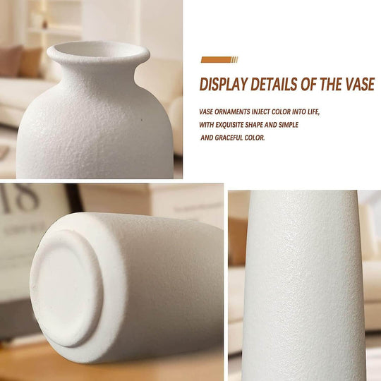 _label_, DSZ Product, feed-cond-new, feed-sl-free shipping, free-shippingCeramic Set Of 3 Modern White Vases For Home D�Cor - Premium Home & Garden > Decor > Vases & Table Decor from Vikus ! Shop Online Buy Now at S & D's Value Store Family Business Best Customer Service_label_, DSZ Product, feed-cond-new, feed-sl-free shipping, free-shipping