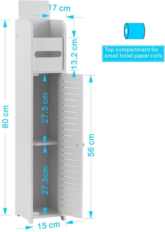 _label_, DSZ Product, feed-cond-new, feed-sl-free shipping, free-shipping, newToilet Paper Roll Holder For Bathroom (White, 80 Cm) - Premium Home & Garden > Bathroom Accessories > Toilet Paper Holders from DSZ ! Shop Online Buy Now at S & D's Value Store Family Business Best Customer Service_label_, DSZ Product, feed-cond-new, feed-sl-free shipping, free-shipping, new