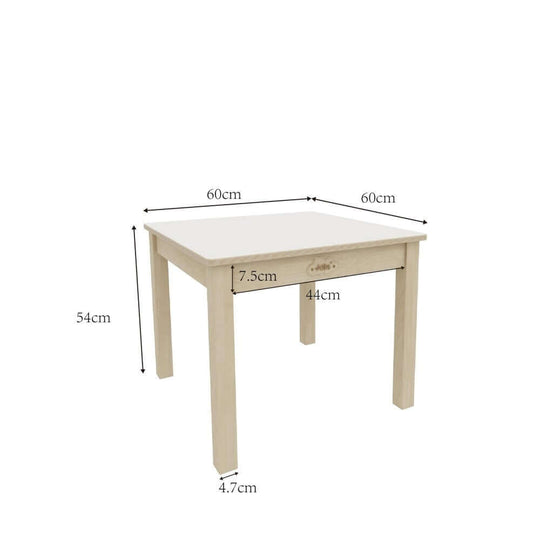 DSZ Product, feed-cond-new, feed-sl-DSZ Freight PayableJooyes Kids Birch and White Square Table - H58cm - Premium Furniture > Dining > Dining Tables from Jooyes ! Shop Online Buy Now at S & D's Value Store Family Business Best Customer ServiceDSZ Product, feed-cond-new, feed-sl-DSZ Freight Payable