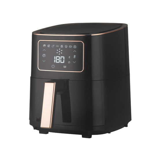 7L Digital Air Fryer in Black with 1700W Power, 200C Temperature, and 8 Cooking Settings. High quality and affordable kitchen appliance.