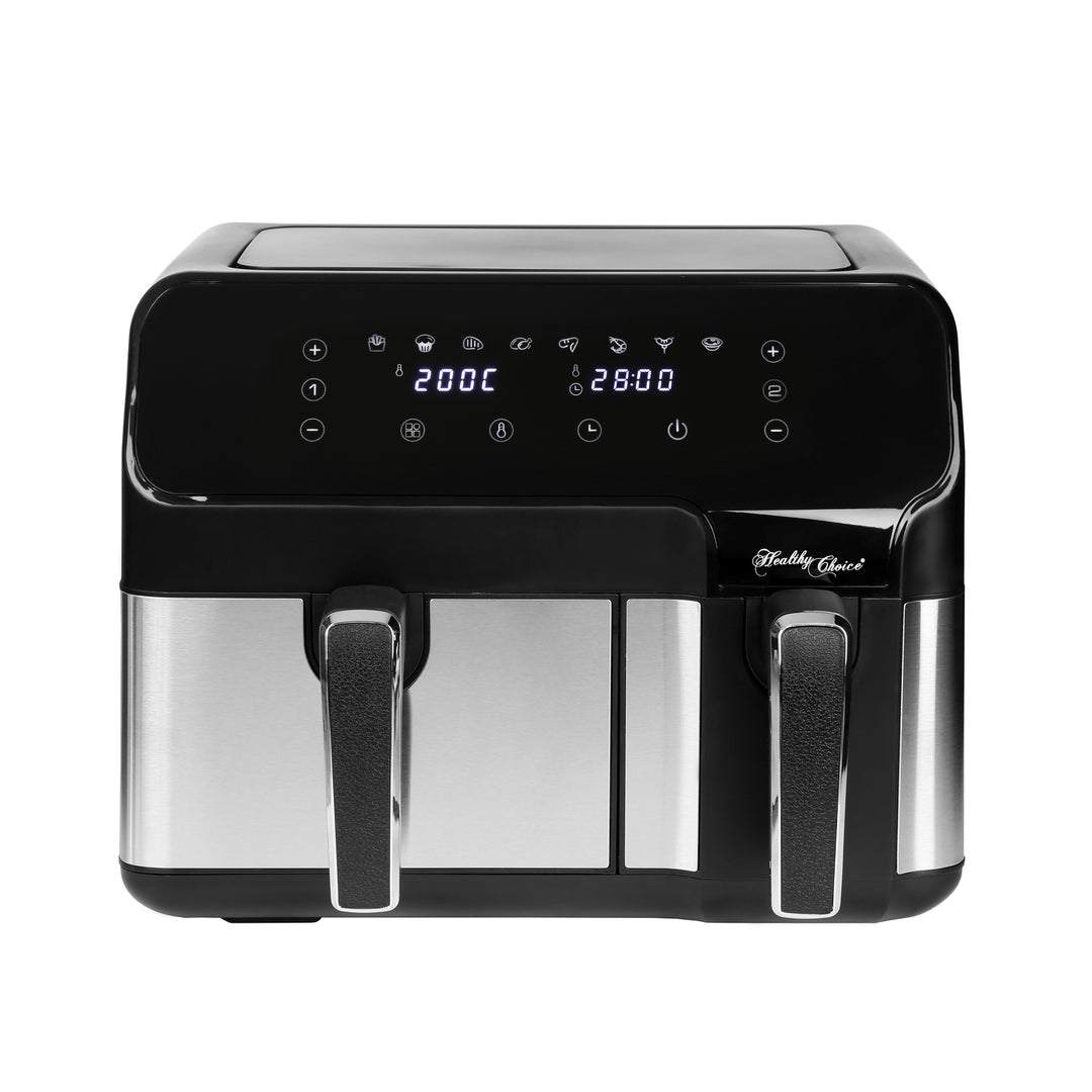 10L Digital Dual Zone Air Fryer with Dual Temperature Control, value furniture, affordable, quality kitchen appliance.